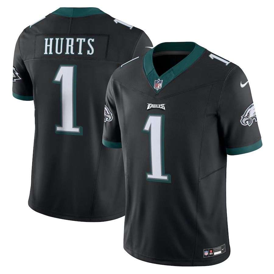 Men Philadelphia Eagles #1 Jalen Hurts Nike Black Vapor F.U.S.E. Limited NFL Jersey->philadelphia eagles->NFL Jersey